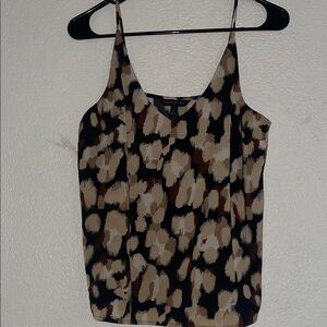 Banana Republic Women's Camisole in Black and Brown Print